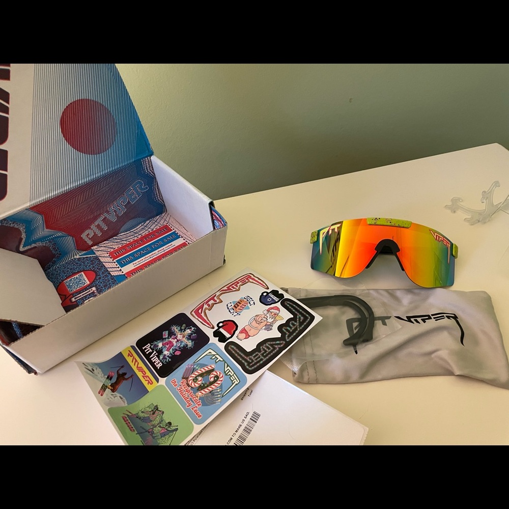 Pit Viper 1993 polarized double wide sunglasses